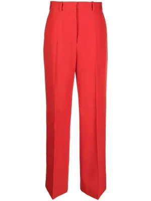 wide-leg tailored trousers