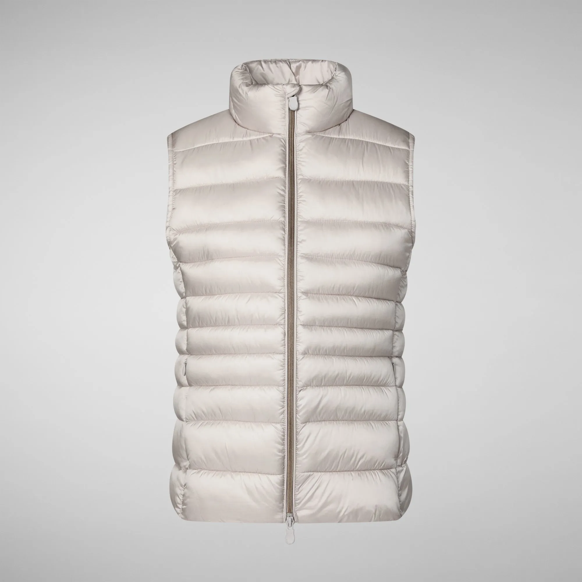 Women's Animal free Puffer Vest Lynn Coat in rainy beige