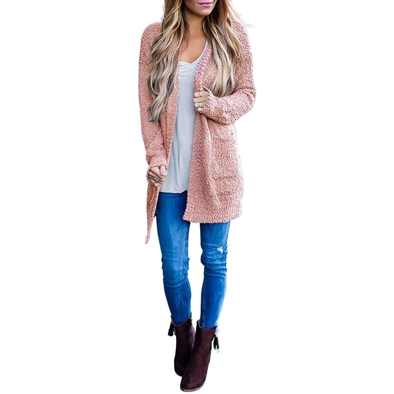 Women's Long-Sleeved Soft Chunky Knitted Sweater