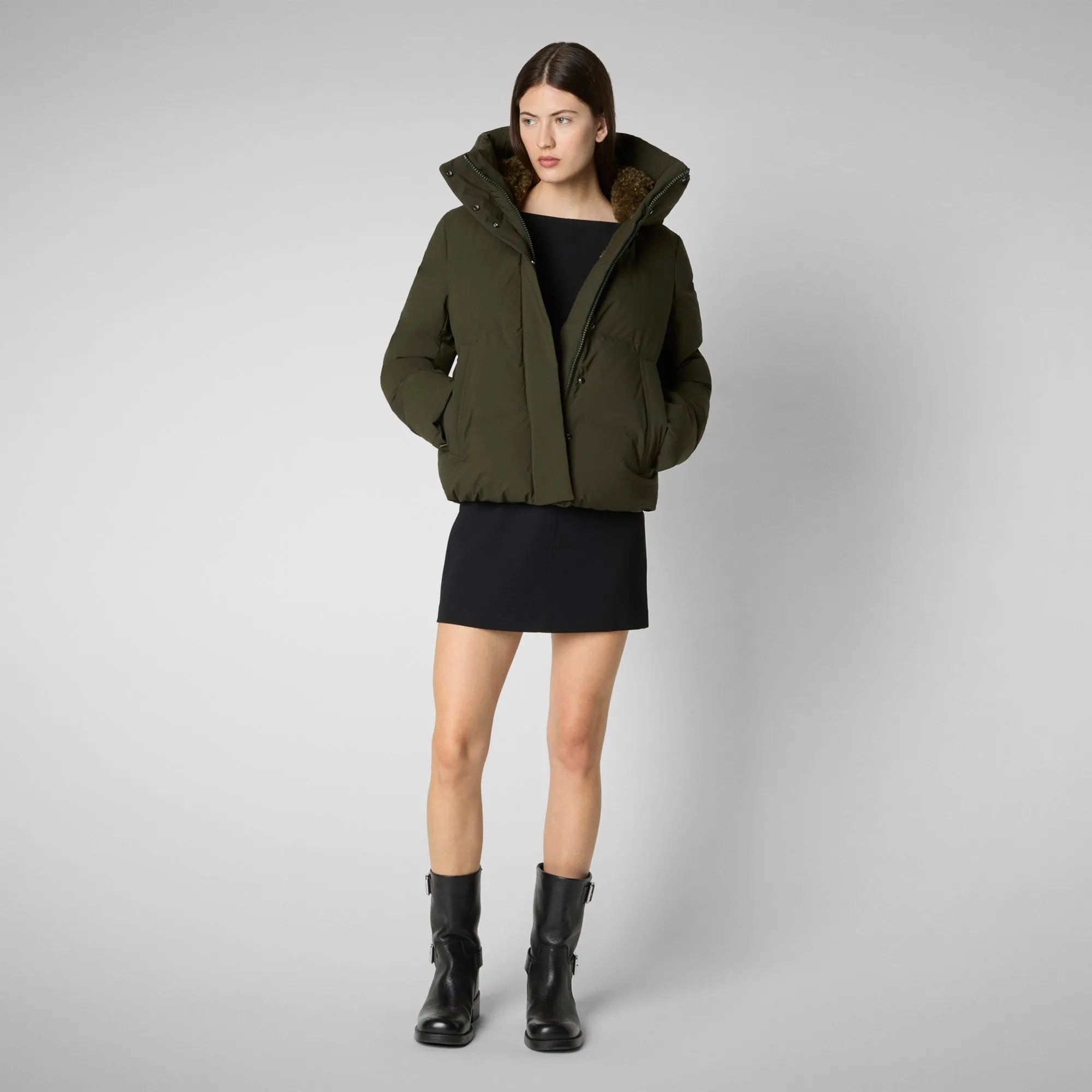 Women's parka Calliope in land green